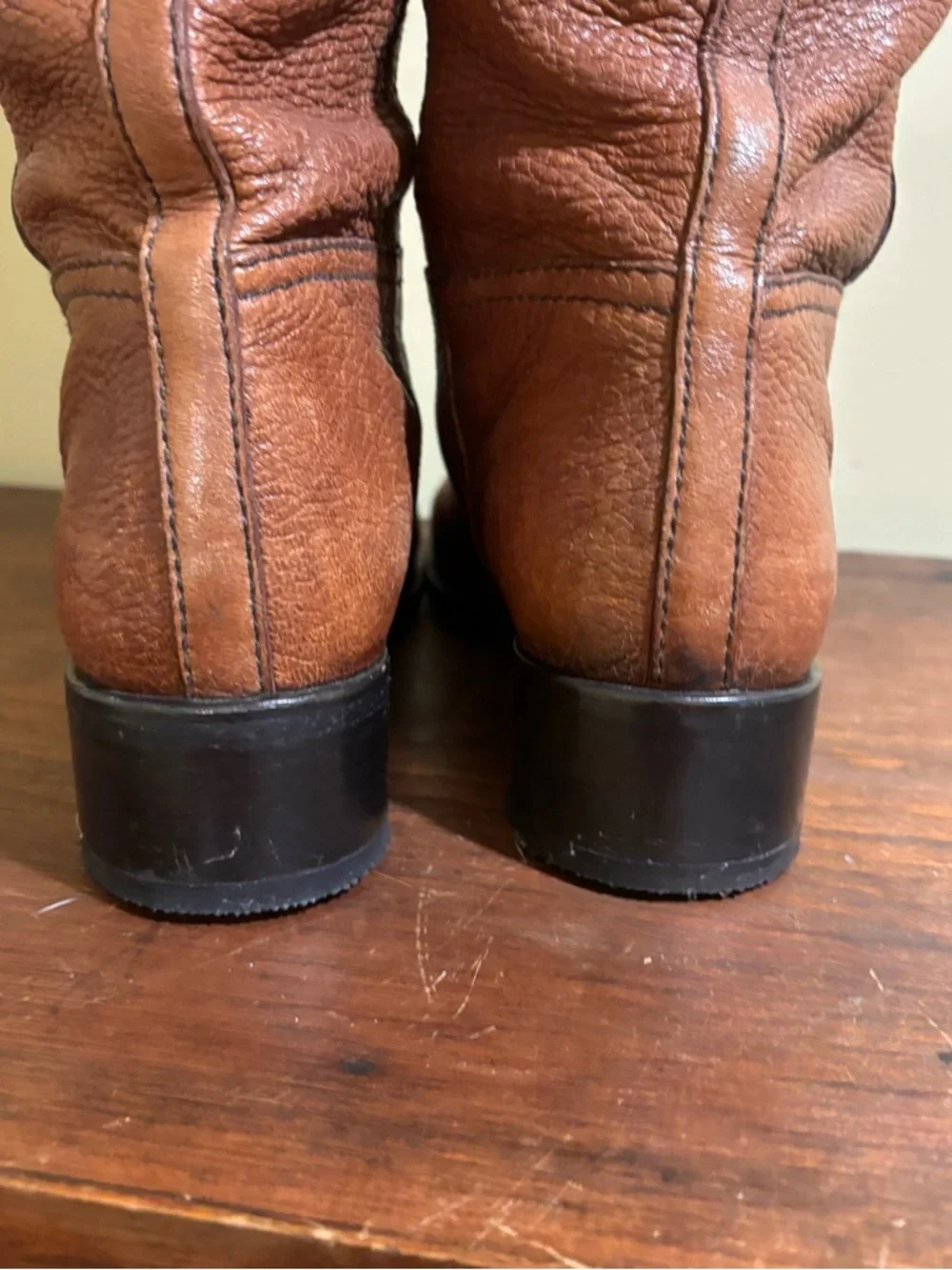 Prada Tall Leather Boots Size 38.5 - Picture 8 of 10